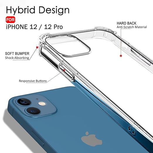 Shockproof Clear Case for iPhone 12