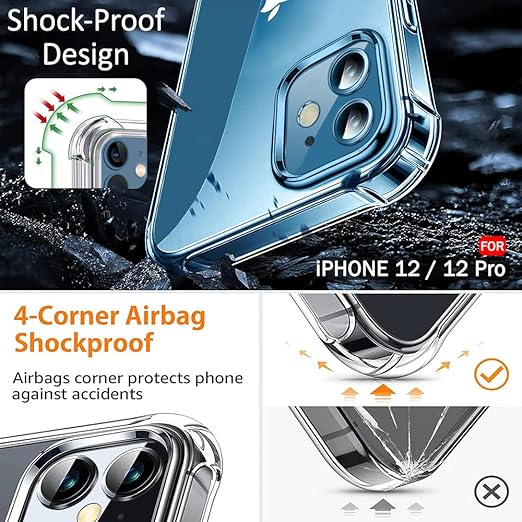 Shockproof Clear Case for iPhone 13