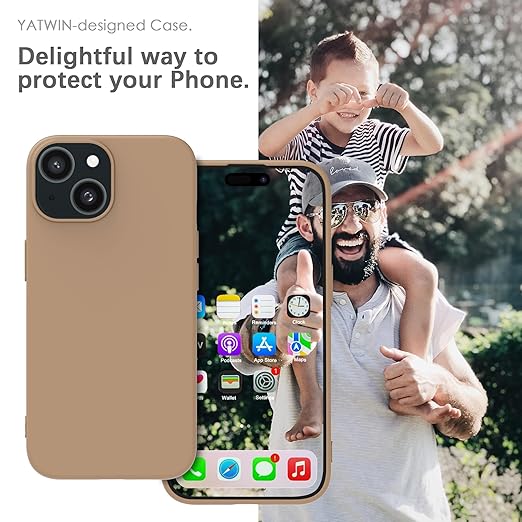 Matte Black Slim Case for iPhone 15
