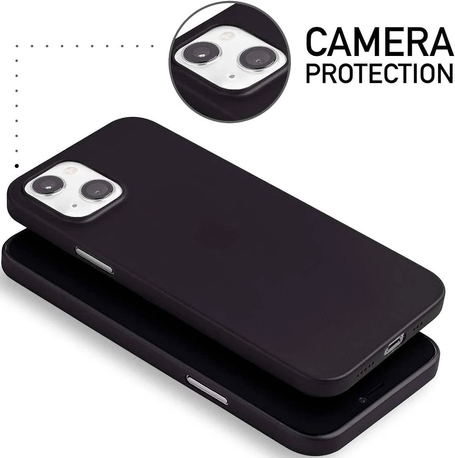Matte Black Slim Case for iPhone 14